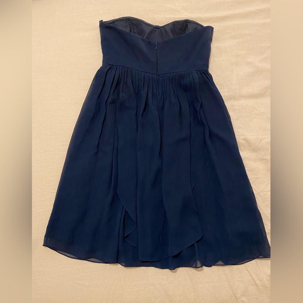 Jenny Yoo Navy-Strapless Mini Dress - Picture 4 of 7